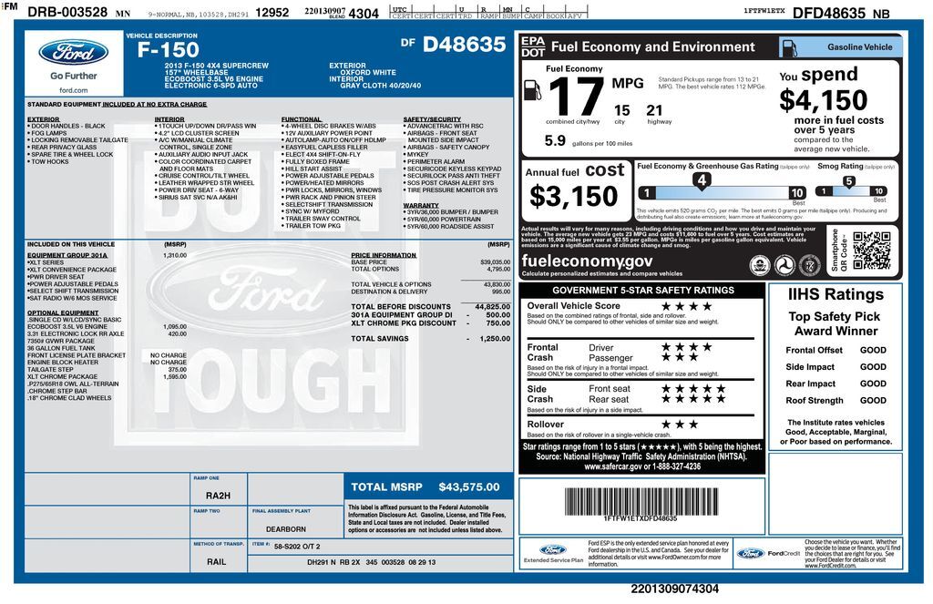 2013 FORD F-150