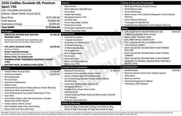 2026 CADILLAC Escalade IQL