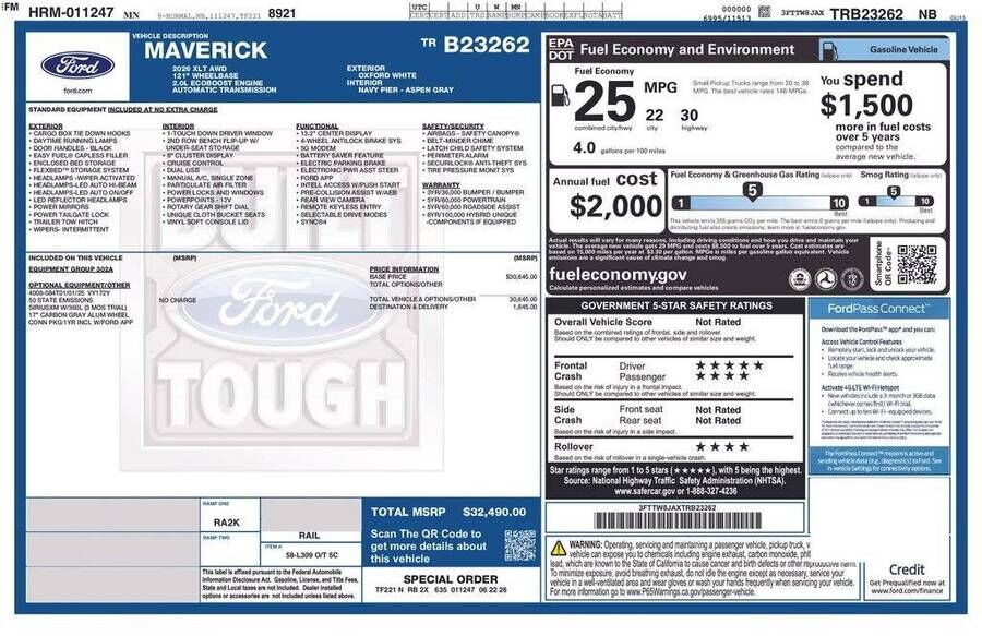 2026 FORD Maverick
