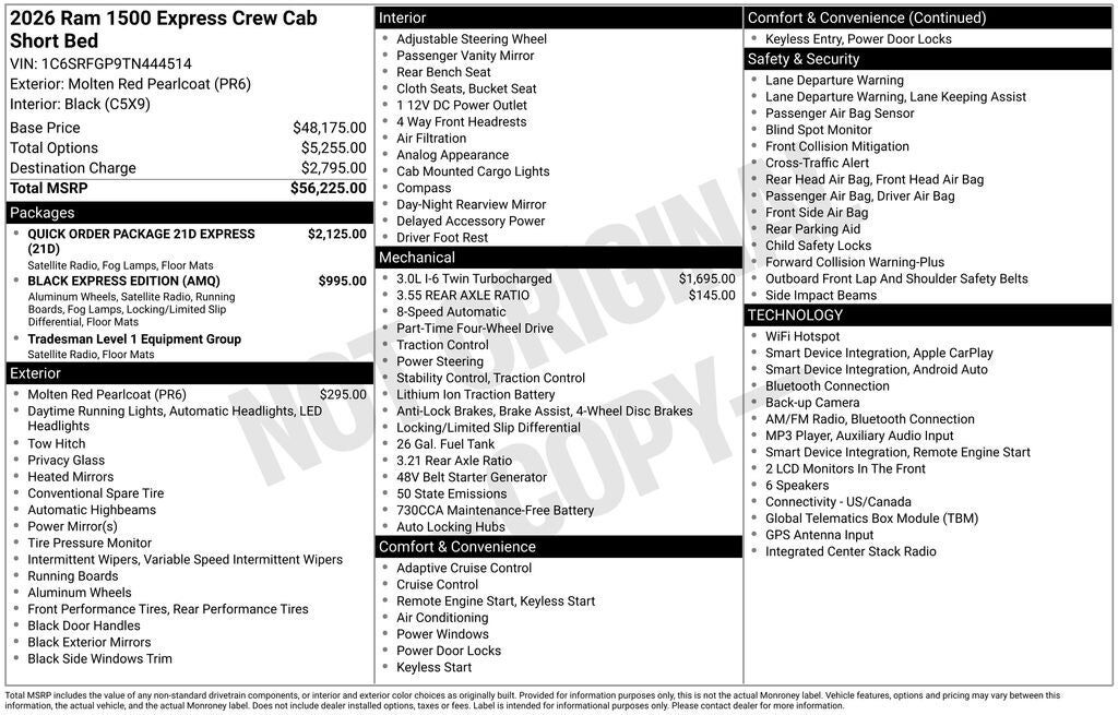2026 RAM 1500