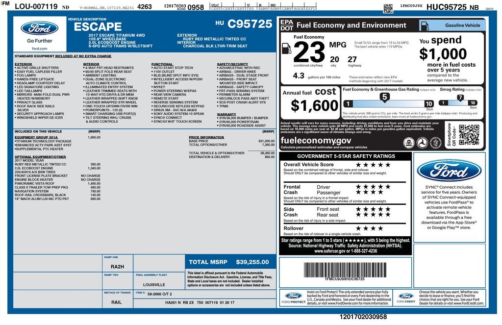 2017 FORD Escape