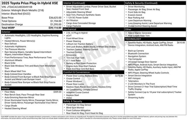 2025 TOYOTA Prius