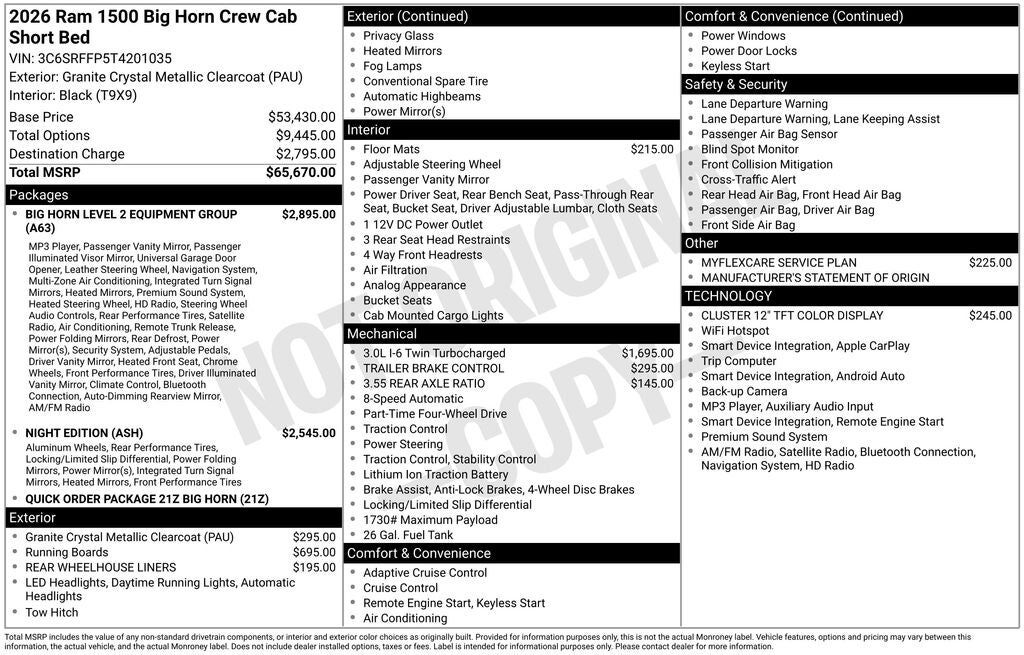 2026 RAM 1500