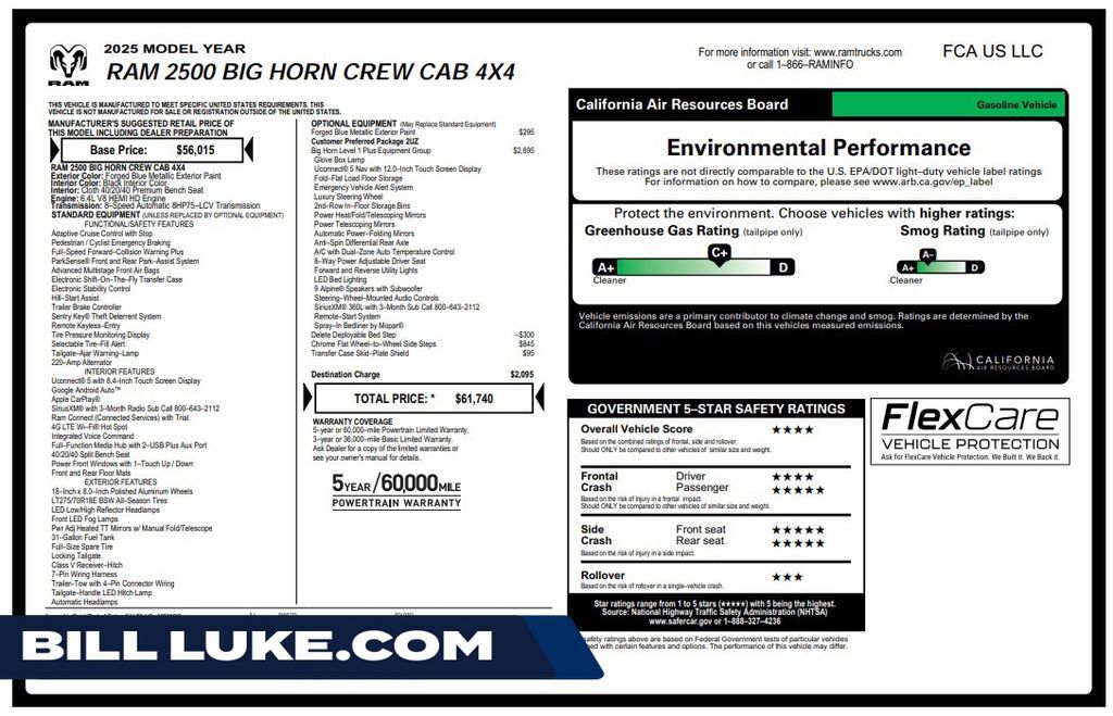 2025 RAM 2500