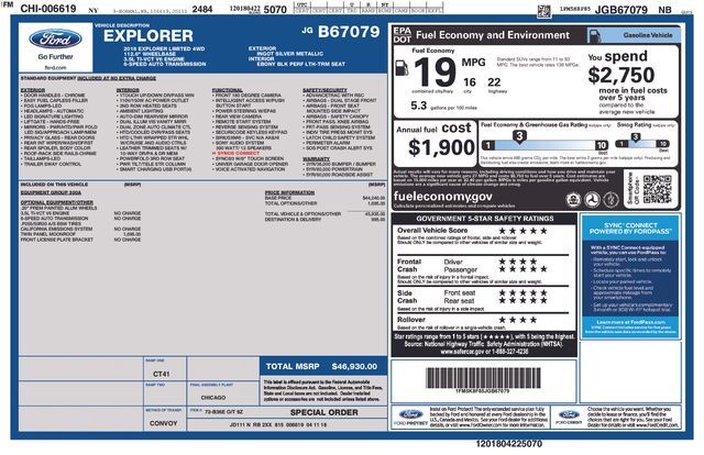 2018 FORD Explorer