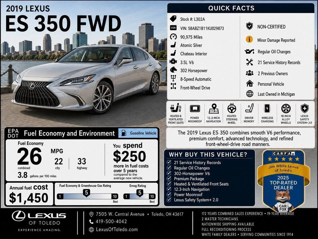 2019 LEXUS ES