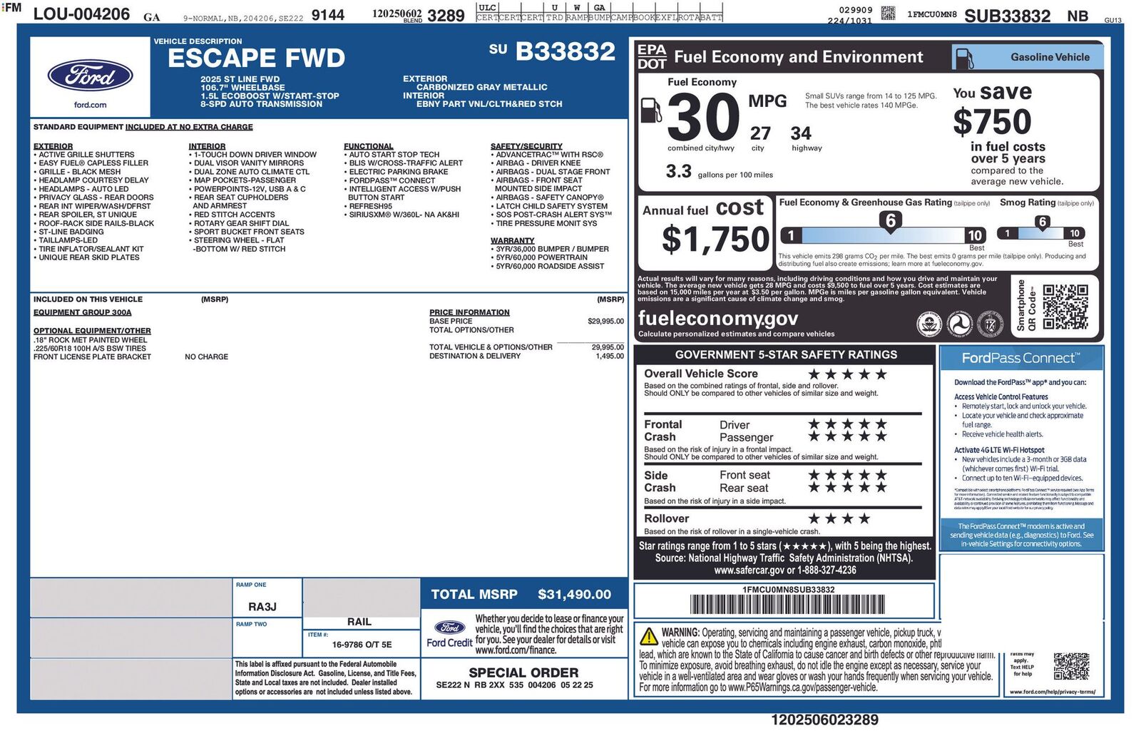2025 FORD Escape