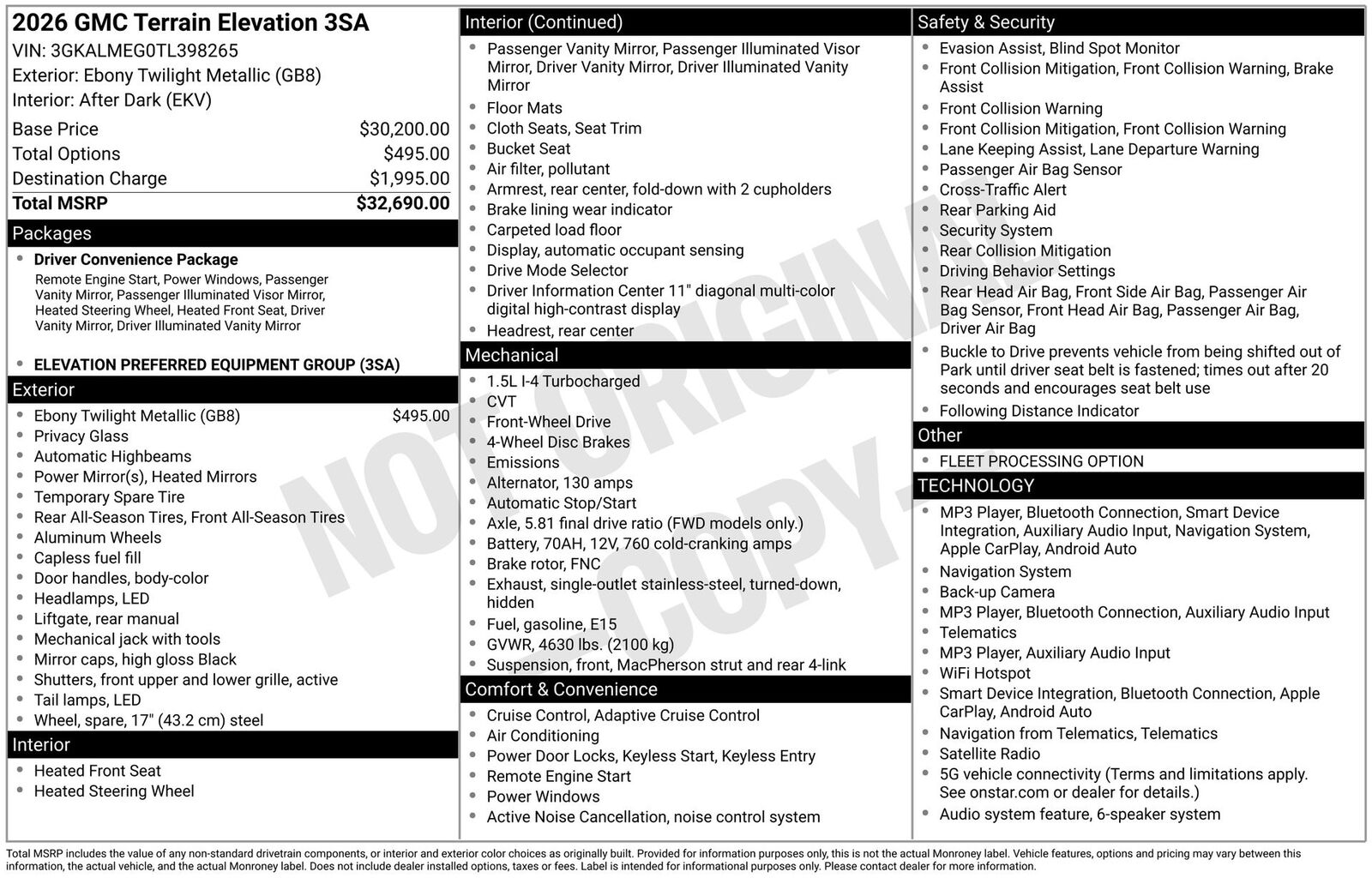 2026 GMC Terrain