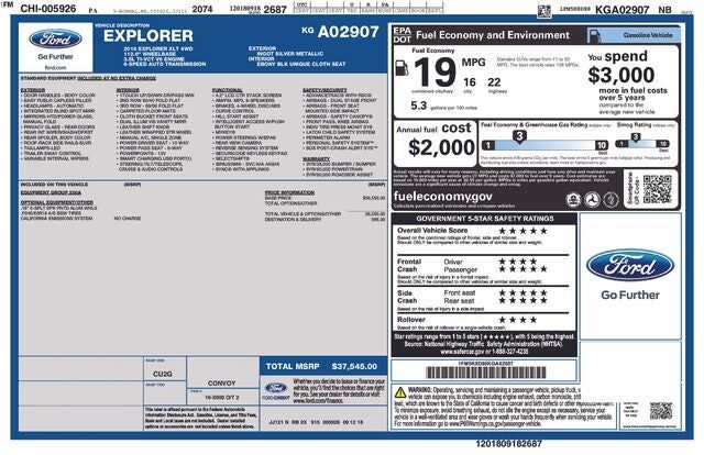 2019 FORD Explorer