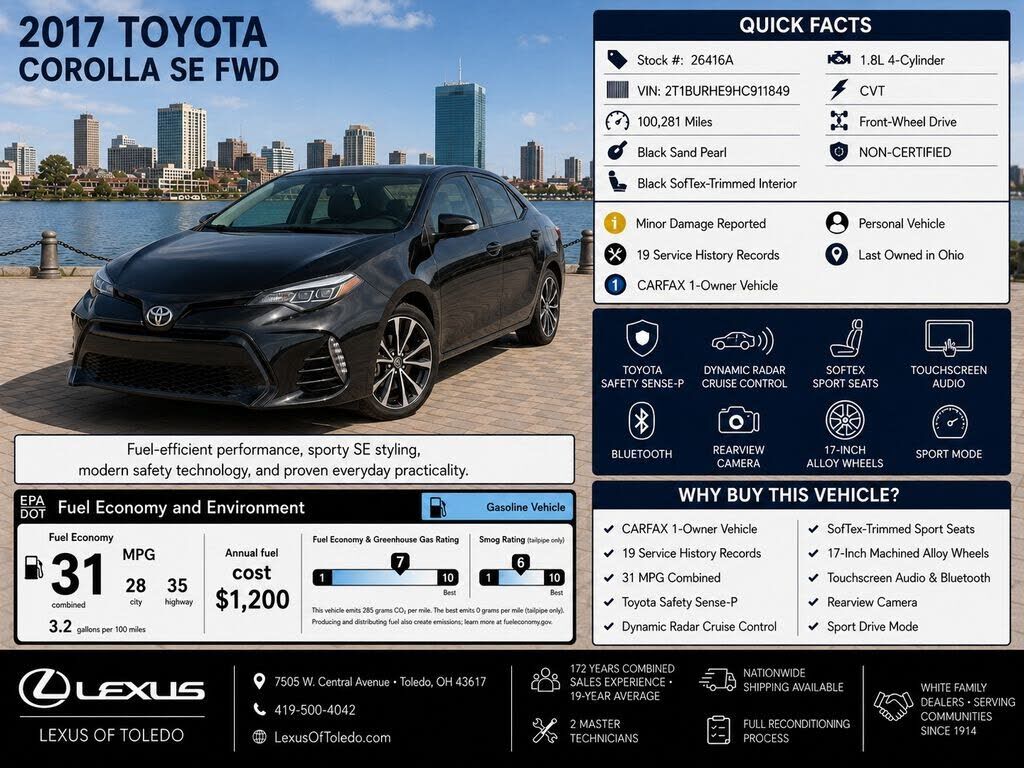 2017 TOYOTA Corolla