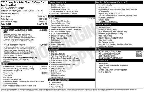 2026 JEEP Gladiator