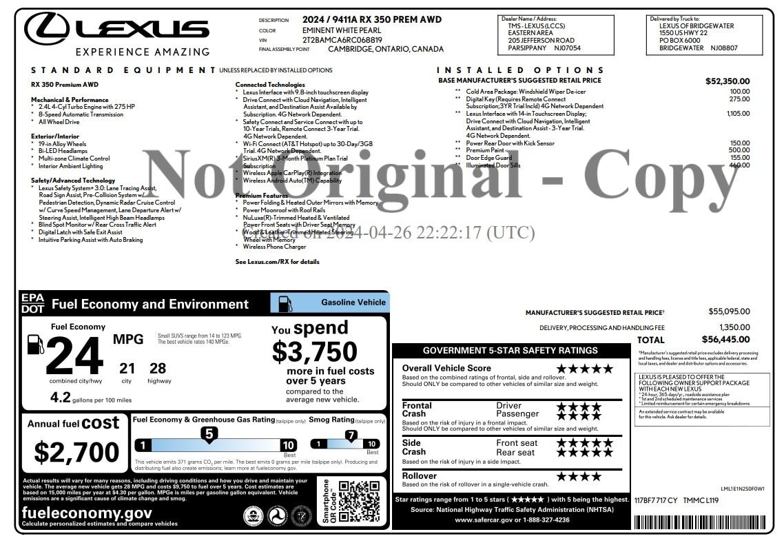 2024 LEXUS RX