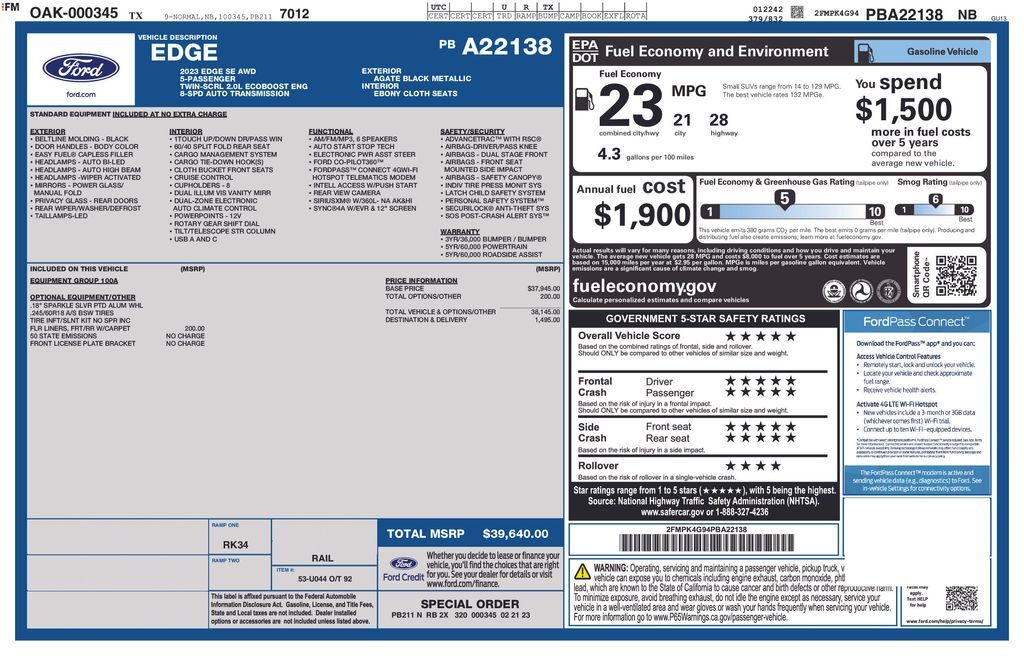 2023 FORD Edge