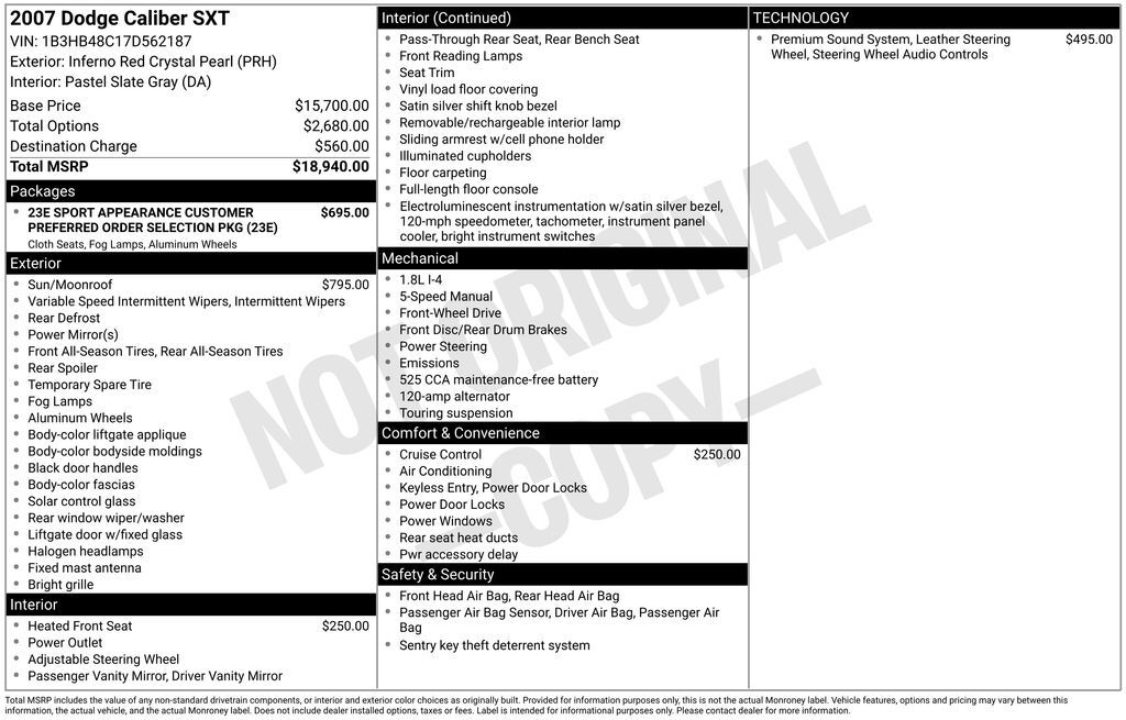 2007 DODGE Caliber
