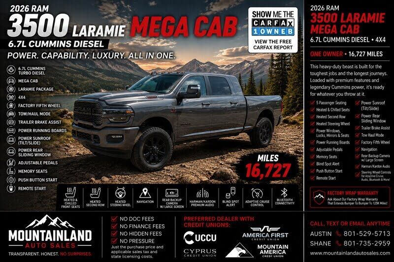 2026 RAM 3500