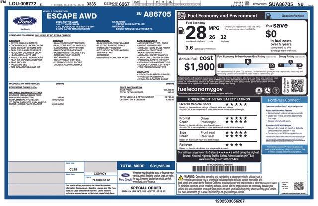 2025 FORD Escape