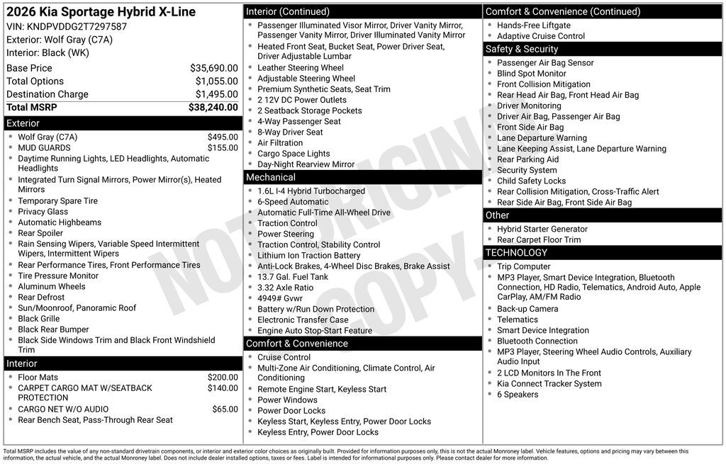 2026 KIA Sportage