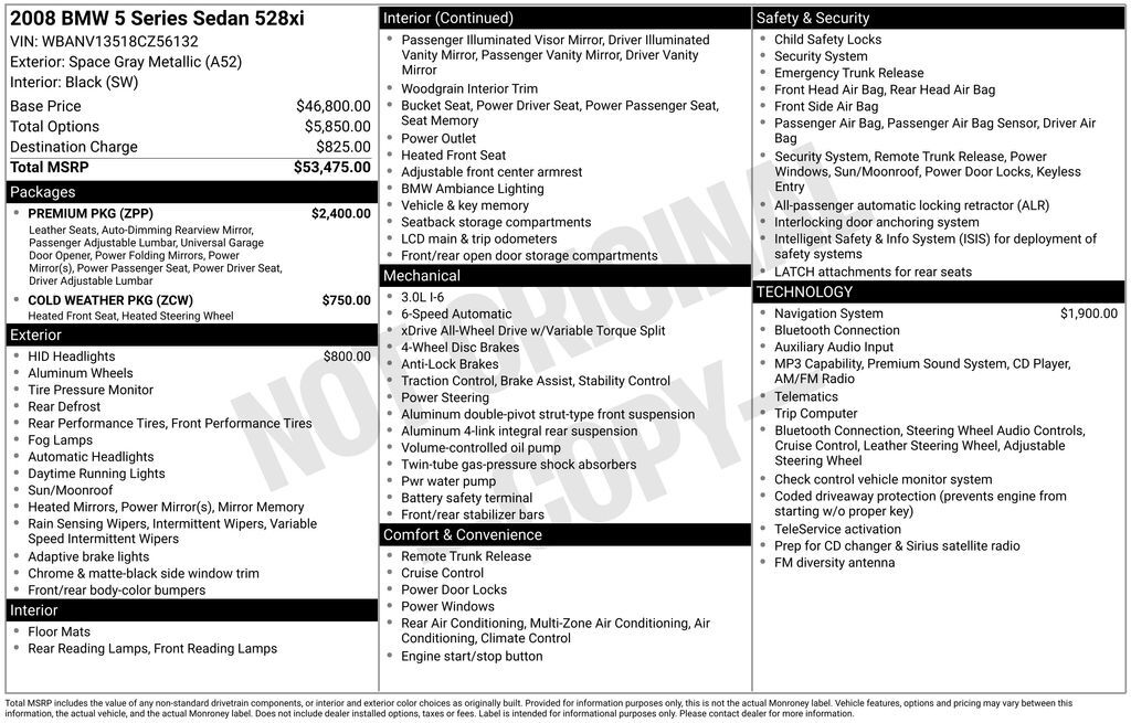 2008 BMW 5 Series