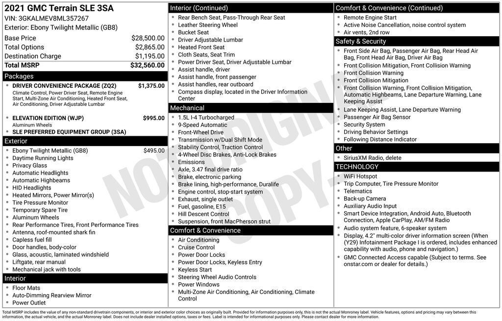 2021 GMC Terrain