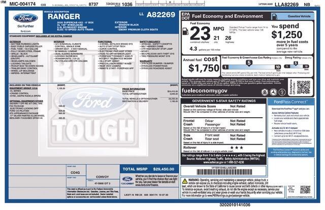 2020 FORD Ranger