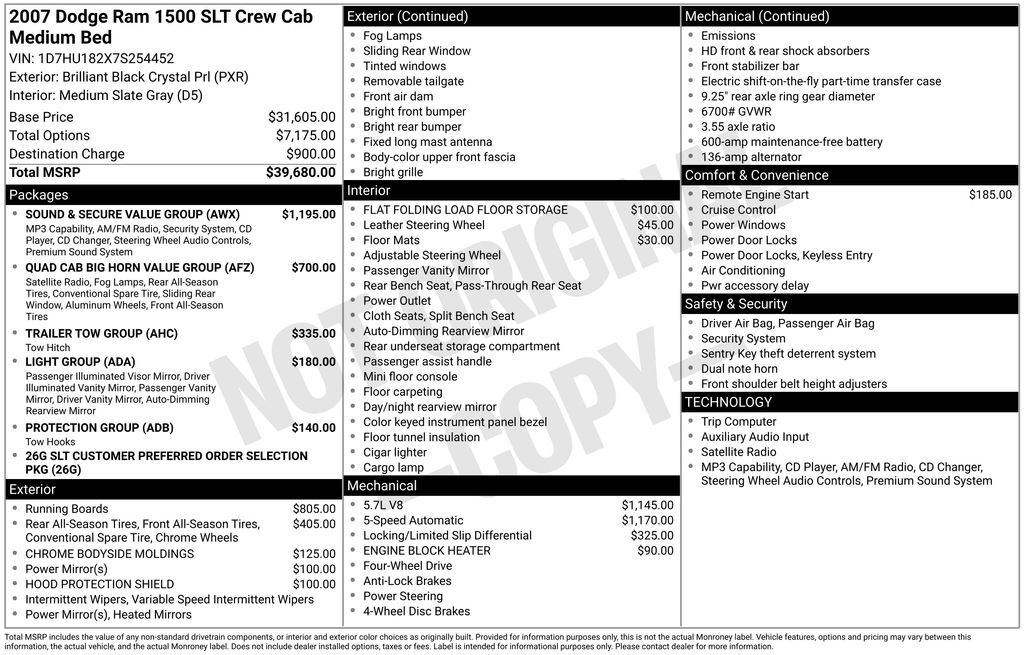 2007 DODGE Ram