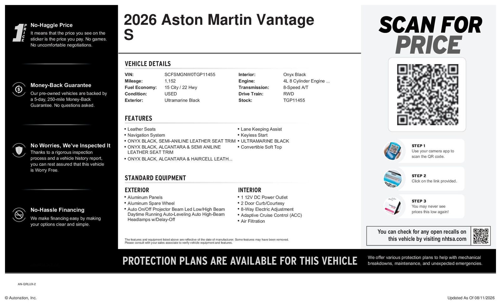 2026 ASTON MARTIN Vantage