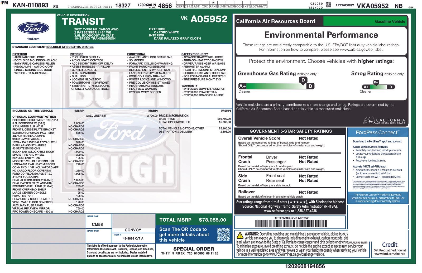 2027 FORD Transit