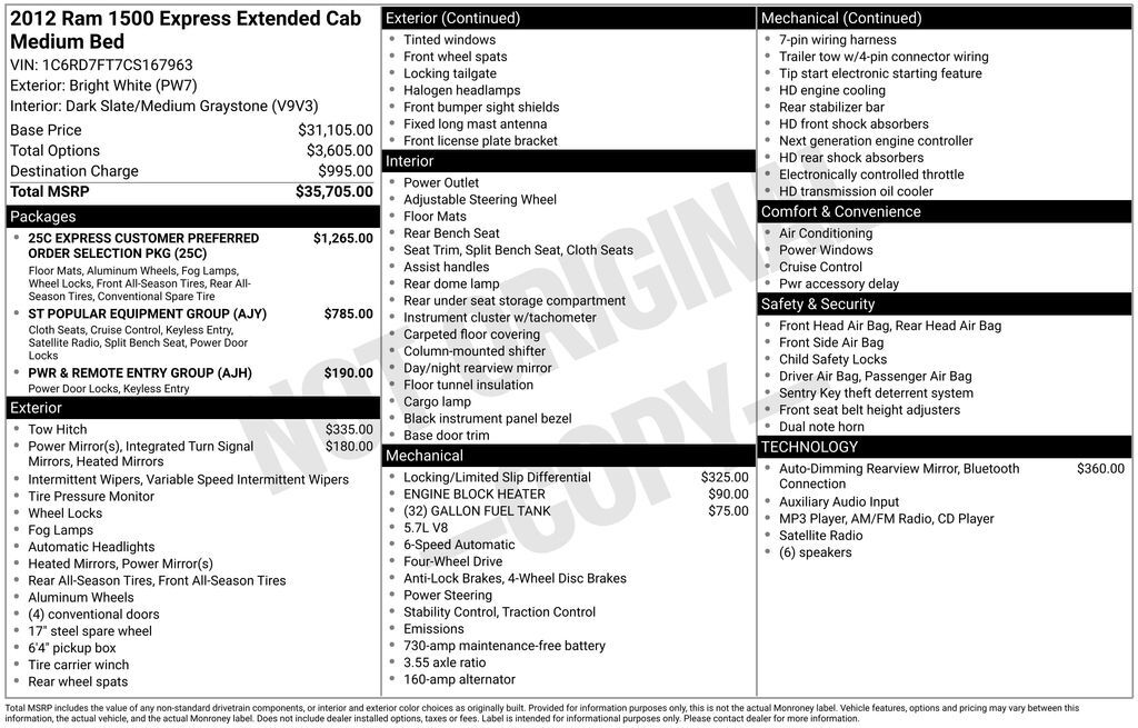 2012 DODGE Ram