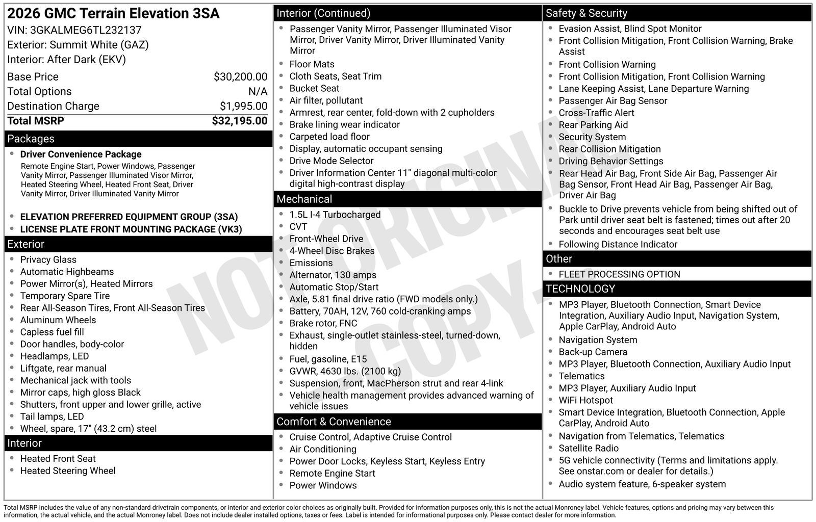 2026 GMC Terrain