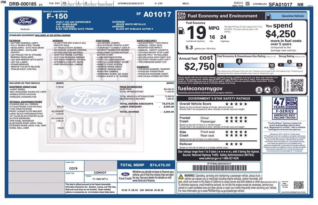 2025 FORD F-150