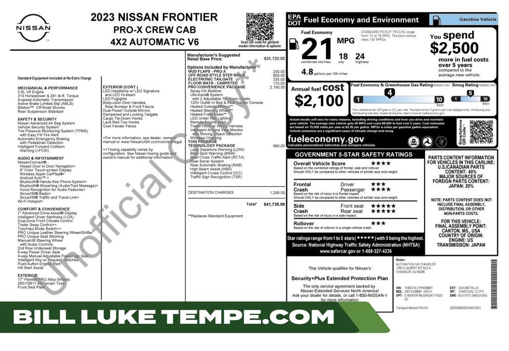 2023 NISSAN Frontier