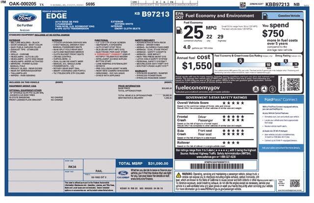 2019 FORD Edge