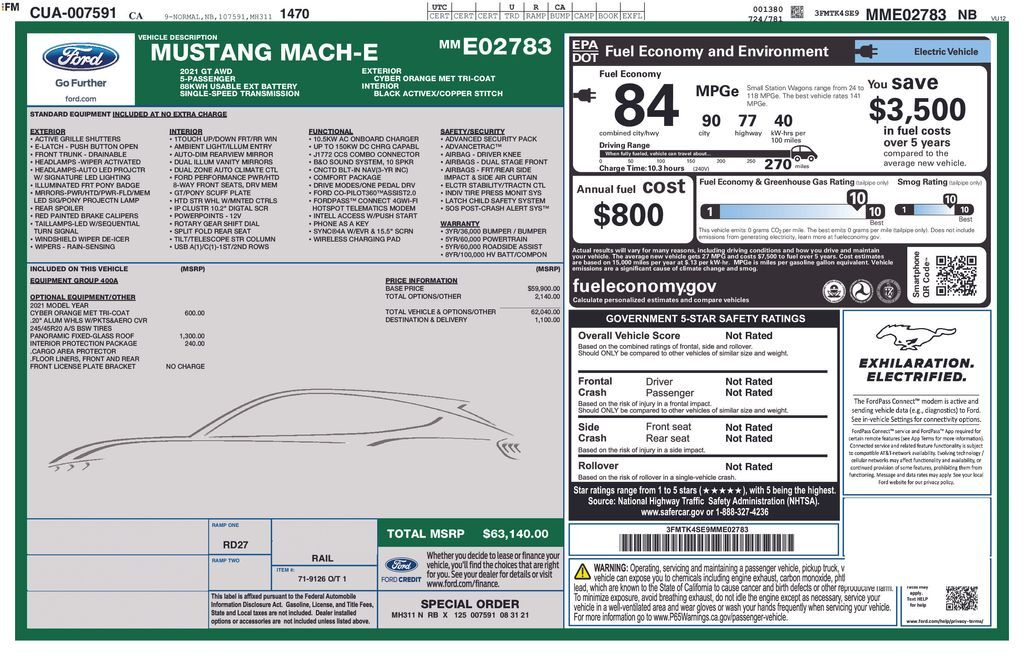 2021 FORD Mach-E