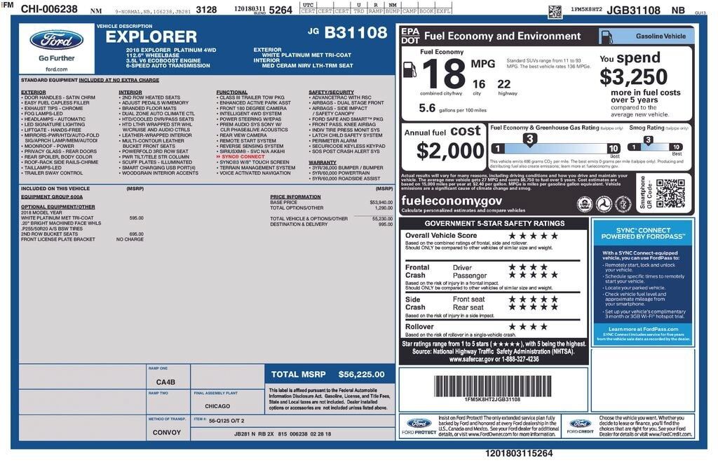 2018 FORD Explorer