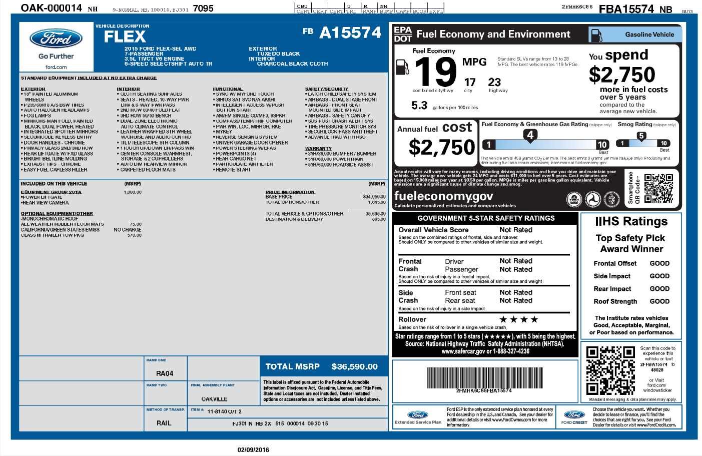 2015 FORD Flex