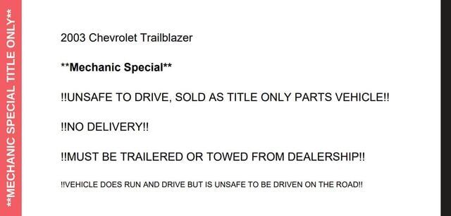 2003 CHEVROLET Trailblazer