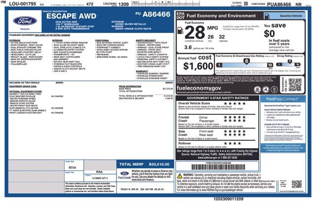 2023 FORD Escape
