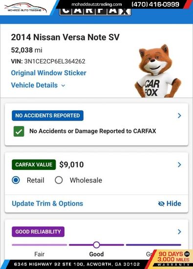 2014 NISSAN Versa
