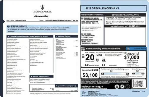 2026 MASERATI Grecale