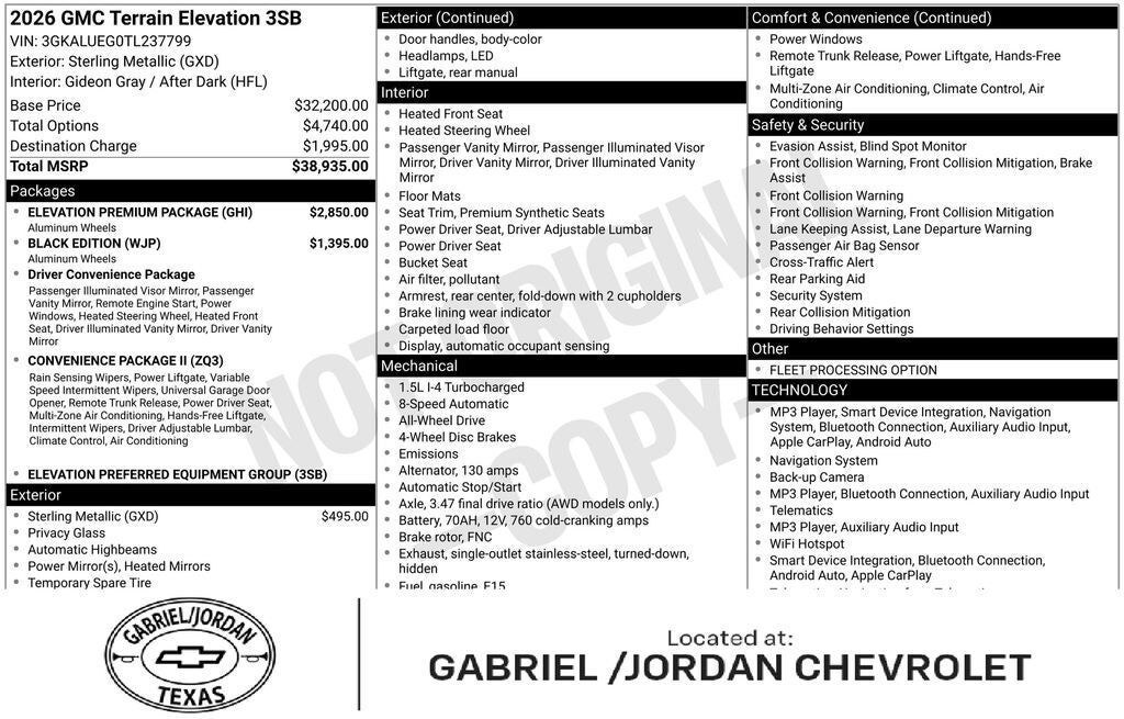 2026 GMC Terrain