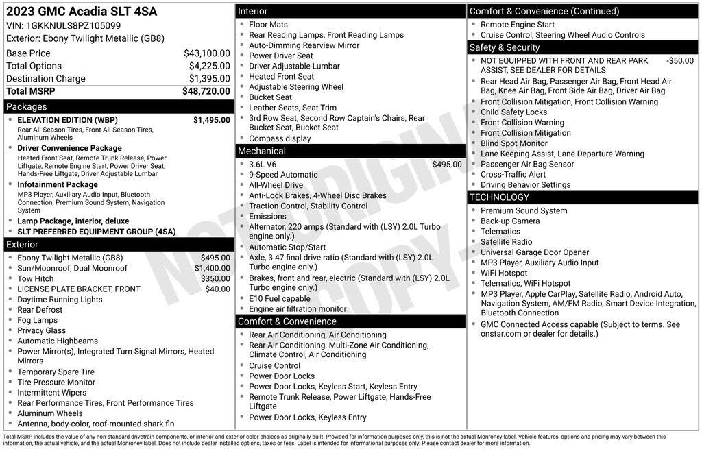 2023 GMC Acadia