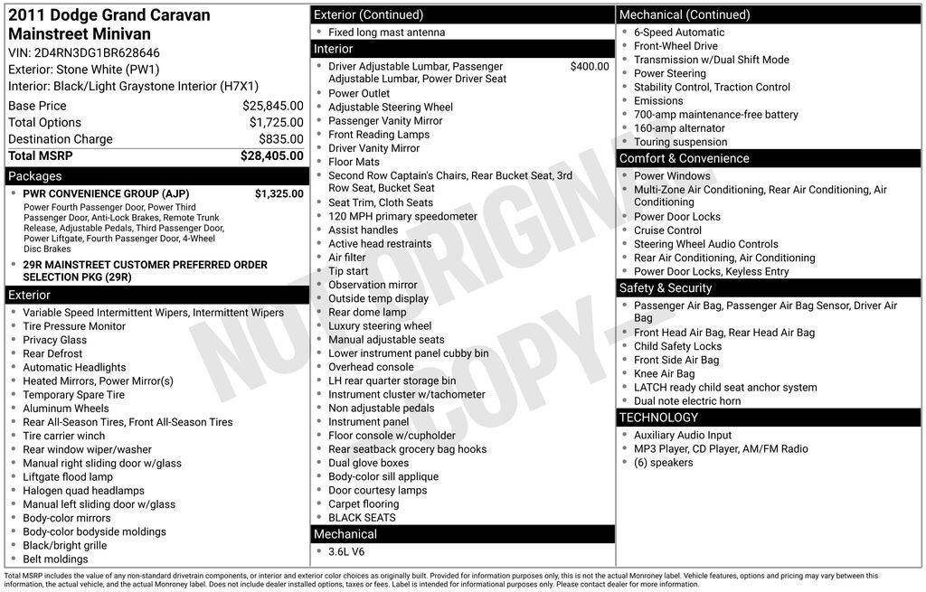 2011 DODGE Grand Caravan