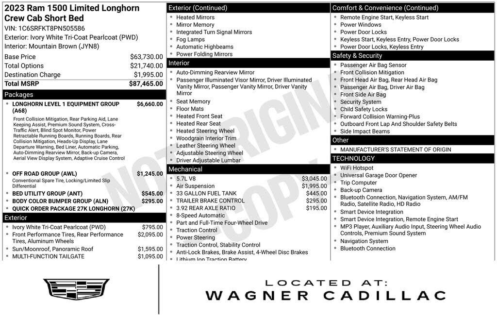 2023 RAM 1500