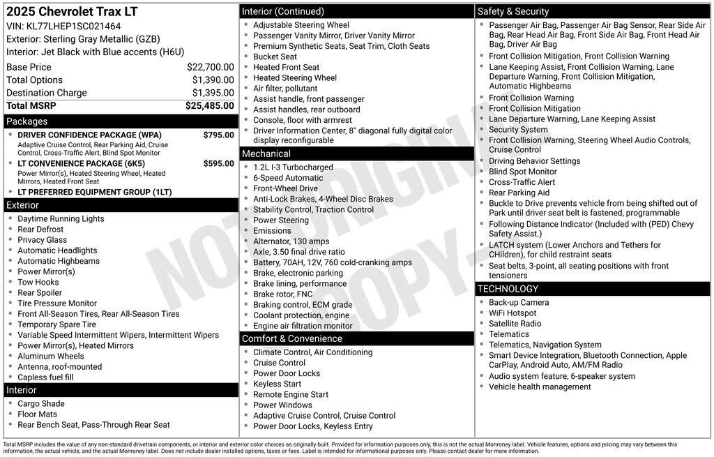 2025 CHEVROLET Trax
