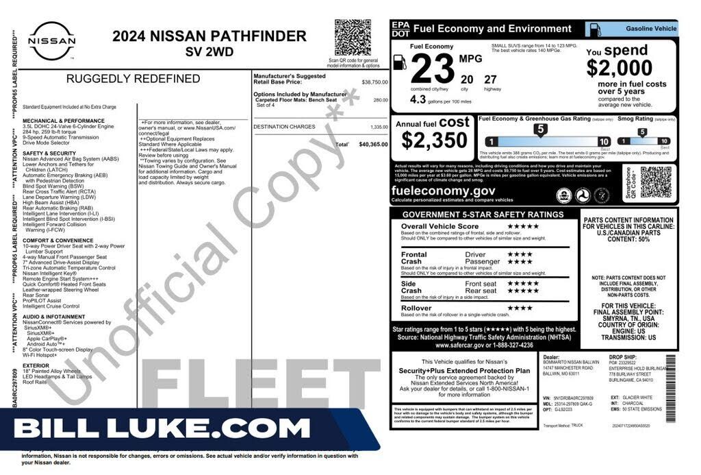 2024 NISSAN Pathfinder