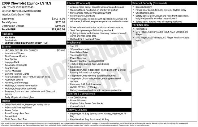 2009 CHEVROLET Equinox