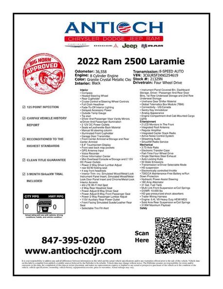2022 RAM 2500