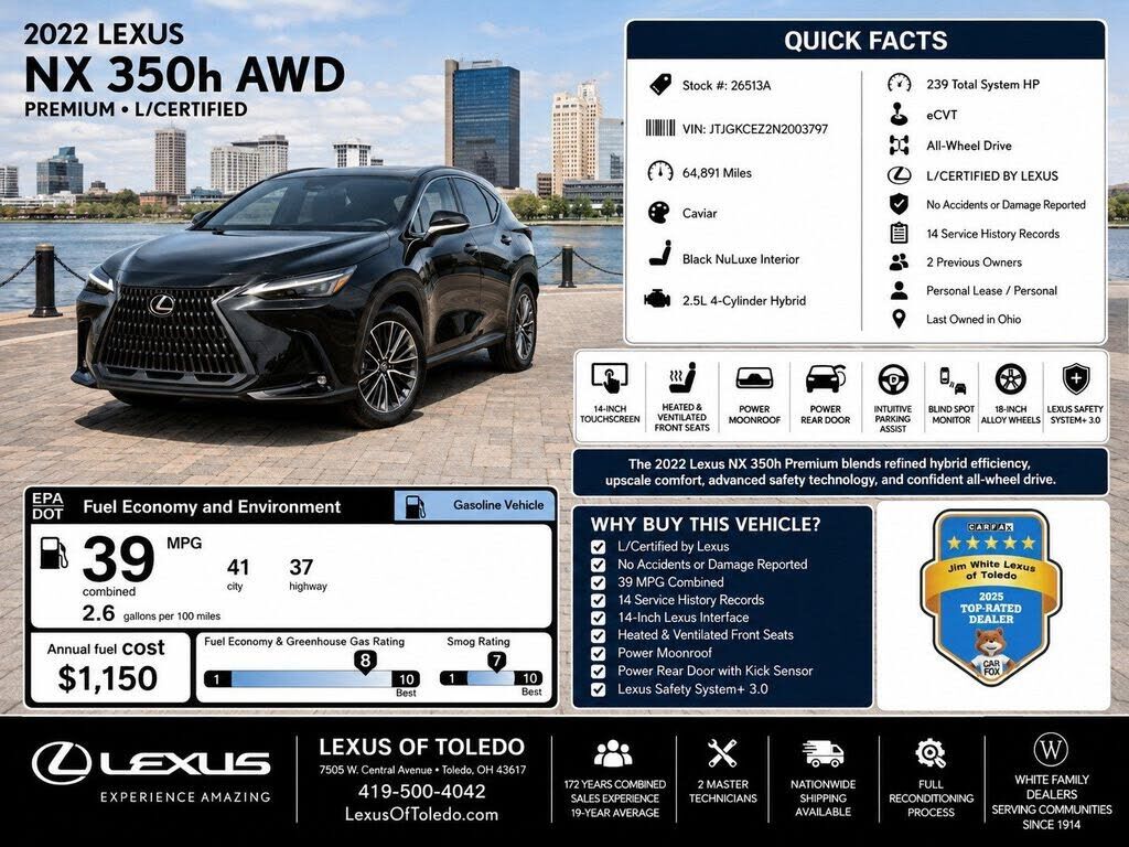2022 LEXUS NX