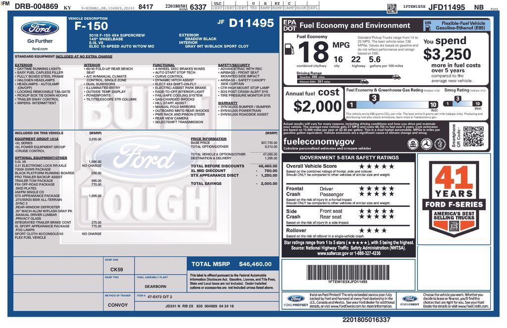 2018 FORD F-150