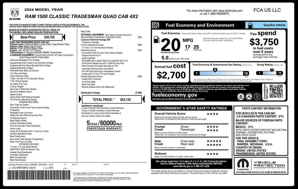 2024 RAM 1500